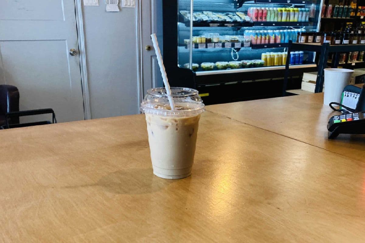Café latté glacé
