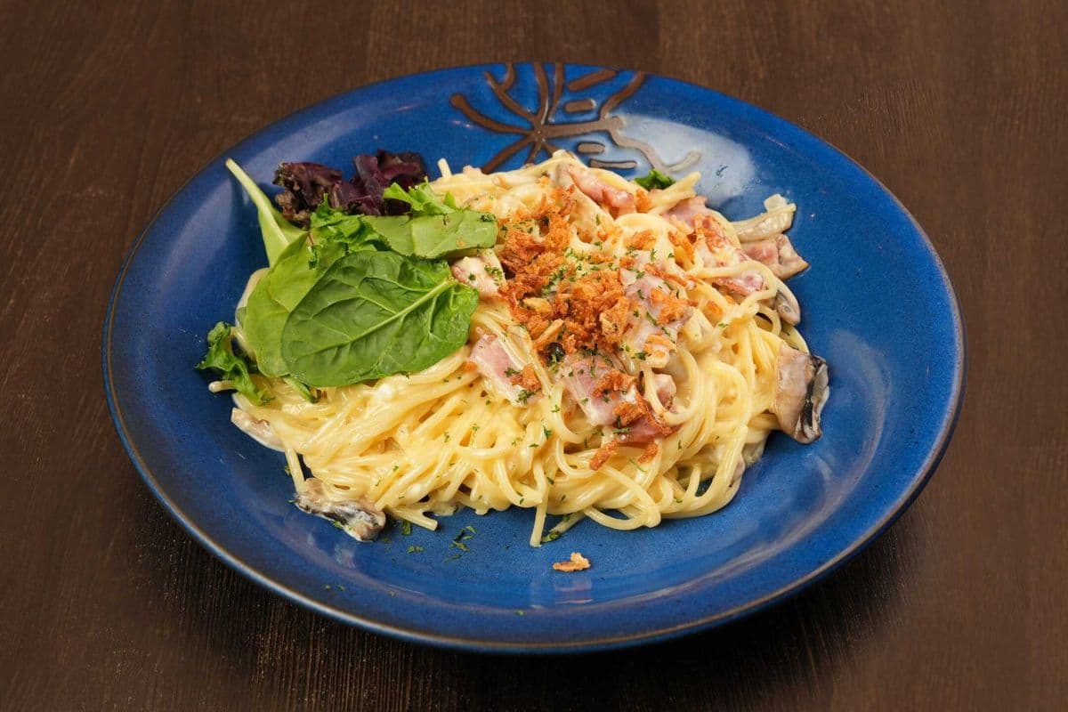 Us1 Carbonara Spaghetti / 意式奶油培根蘑菇意面