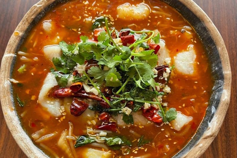 Fish Fillet in Hot Chili Oil or Fish Fillet with Pickled Cabbage