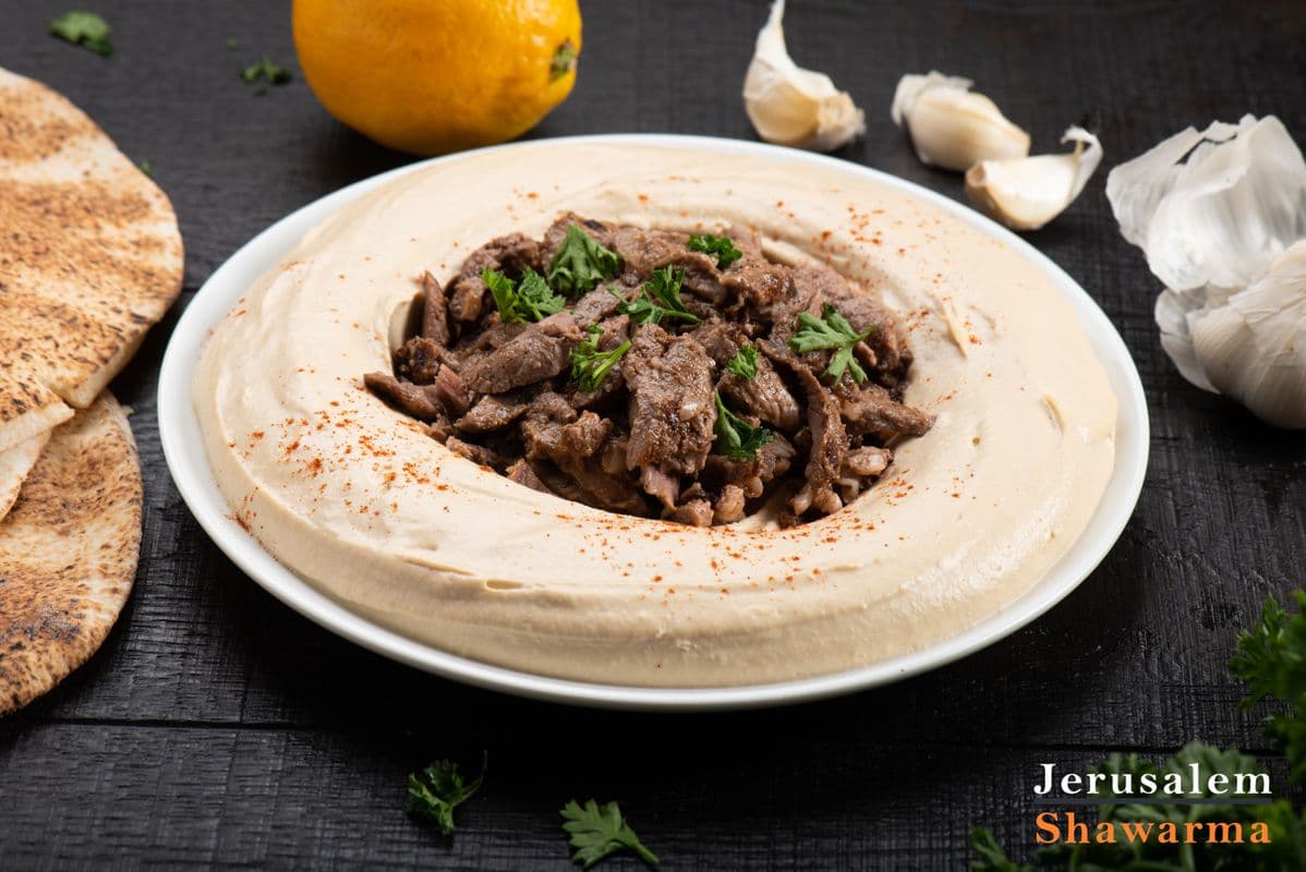 Hummus with Shawarma