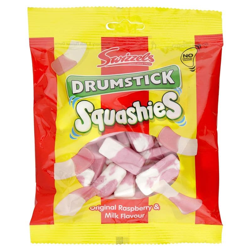 Swizzels Squashies Saveur Originale de Framboise 160g/ Swizzels Squashies Original Raspberry Flavour 160g