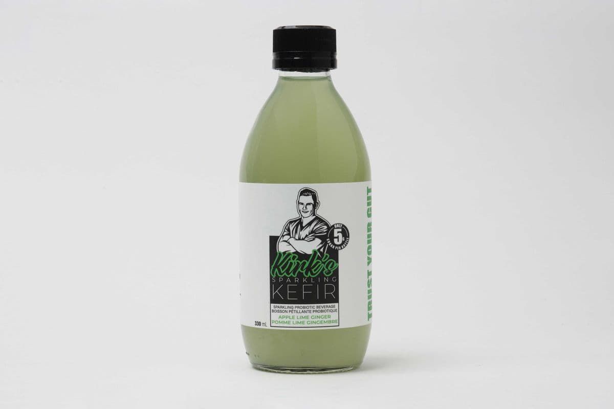 Kirk's Sparkling Kefir Apple Lime Ginger (12 x 330 ml) (19 Cal)
