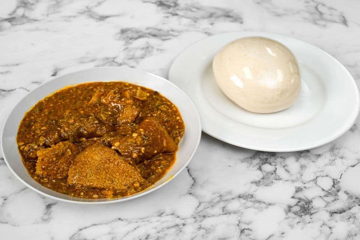 Beans And Plantain With Goat