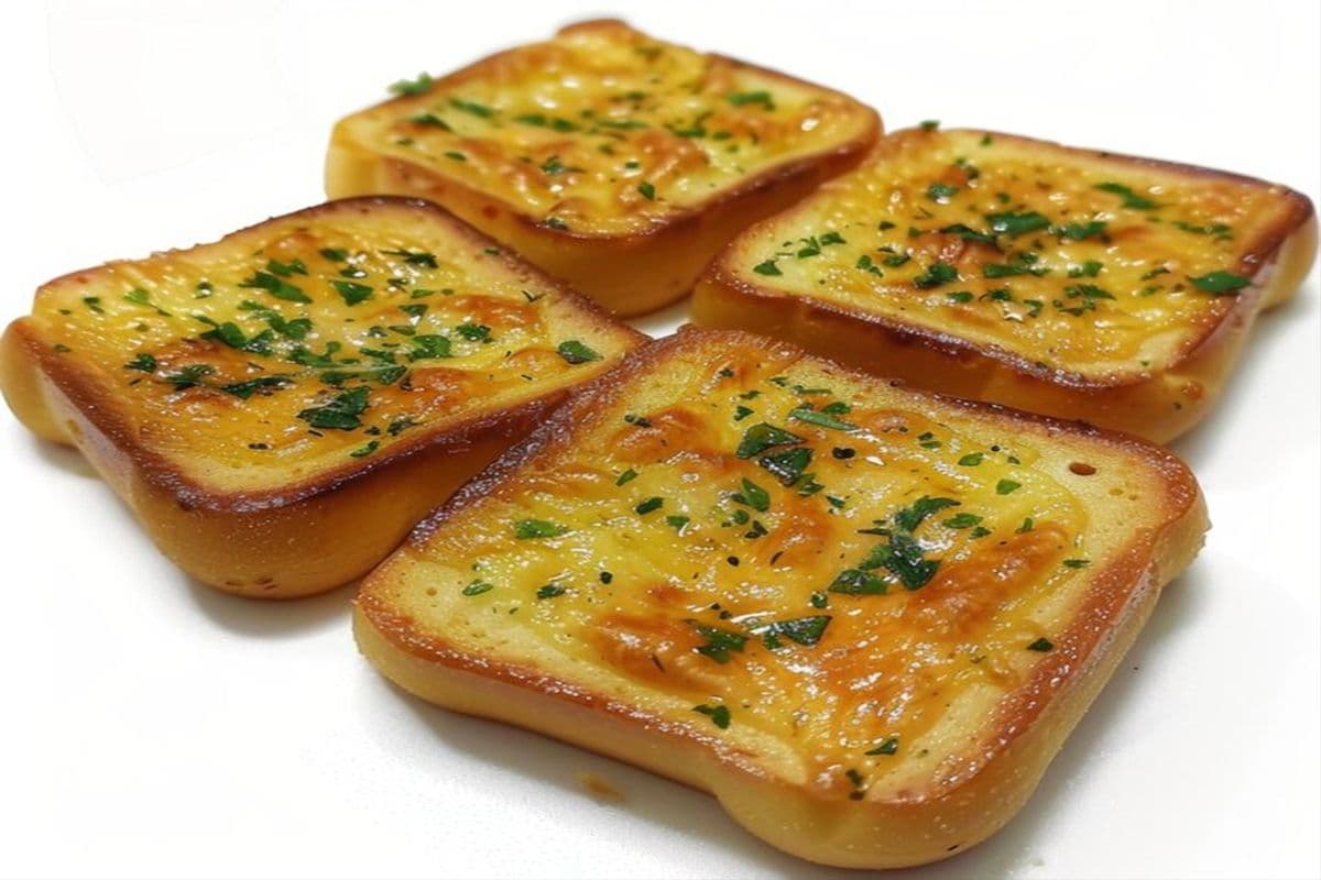 Garlic Bread with Cheese (4 Slices)