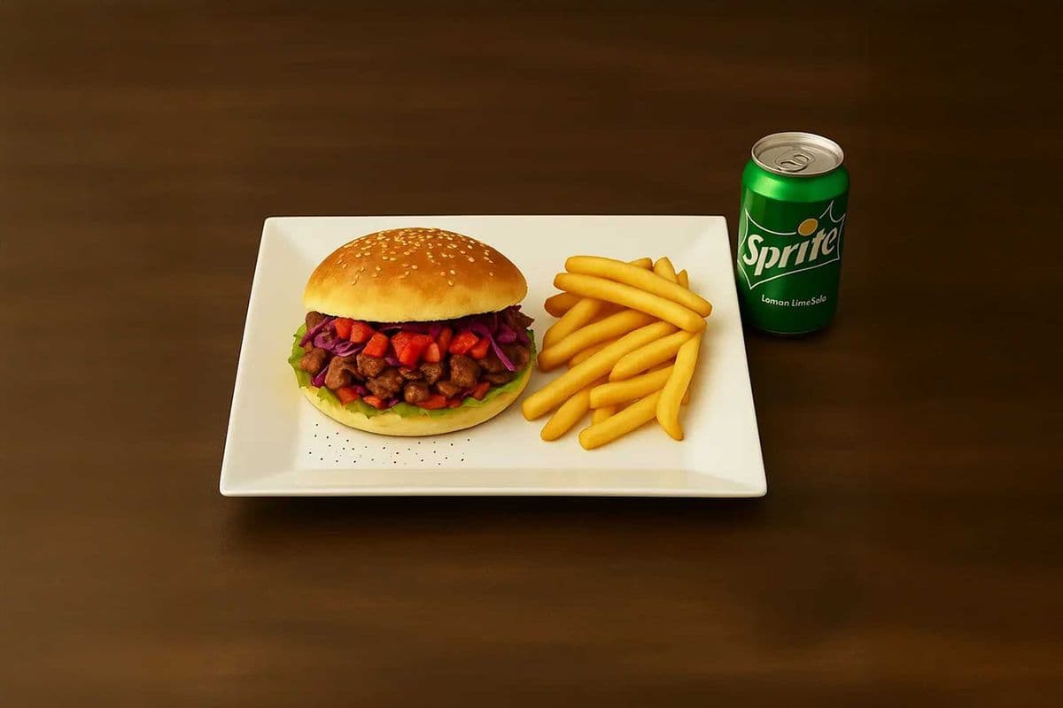 Beef Doner Sandwich Combo