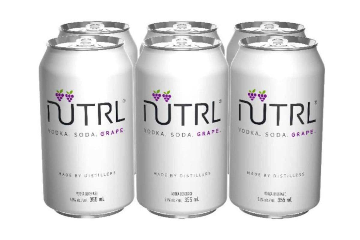 NUTRL VODKA SODA GRAPE 6 PK CANS (1 x 6 CANS )