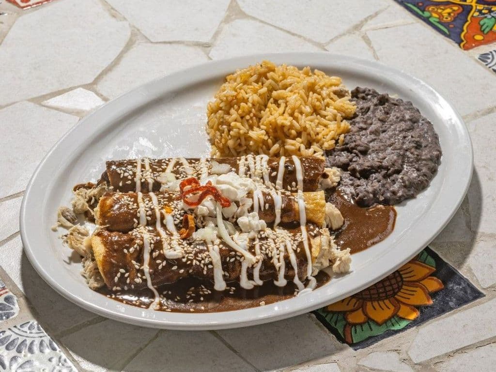 Mole Enchiladas