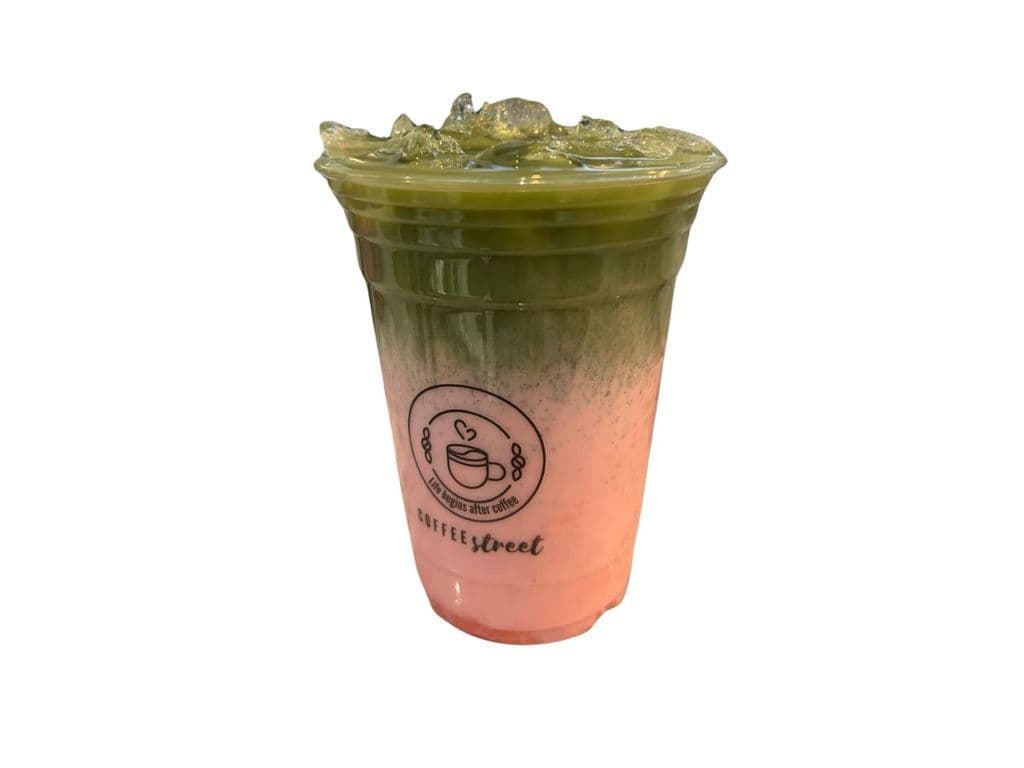 Strawberry Matcha Iced Latte