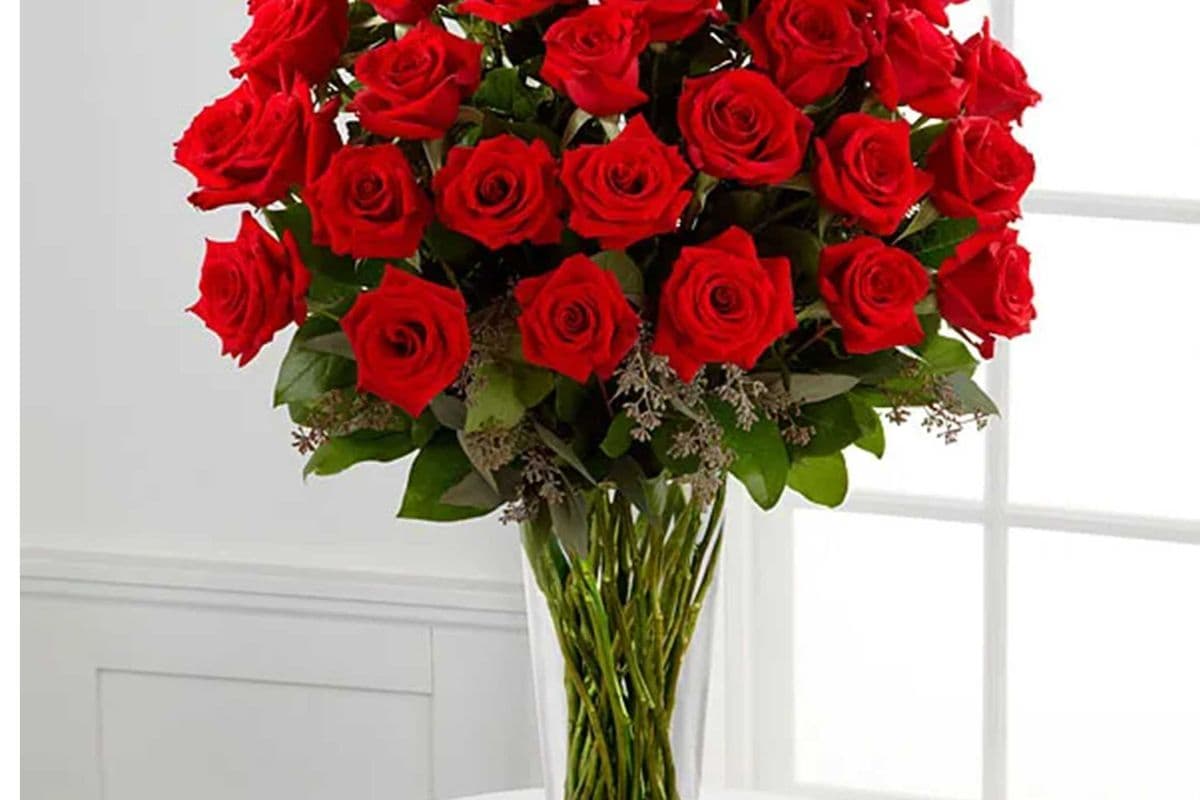 24 Long Stem Red Roses