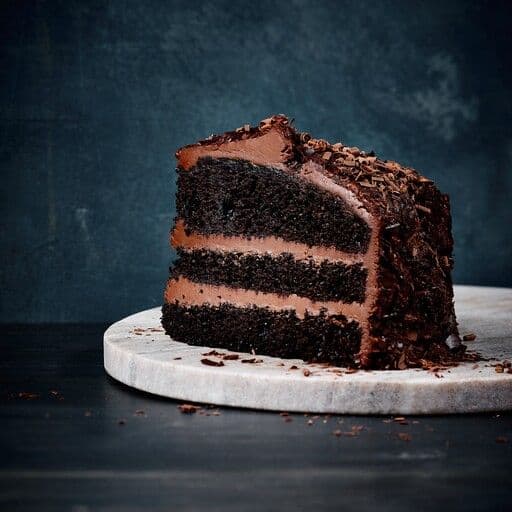 Chocolate layer cake / Gâteau étagé au chocolat