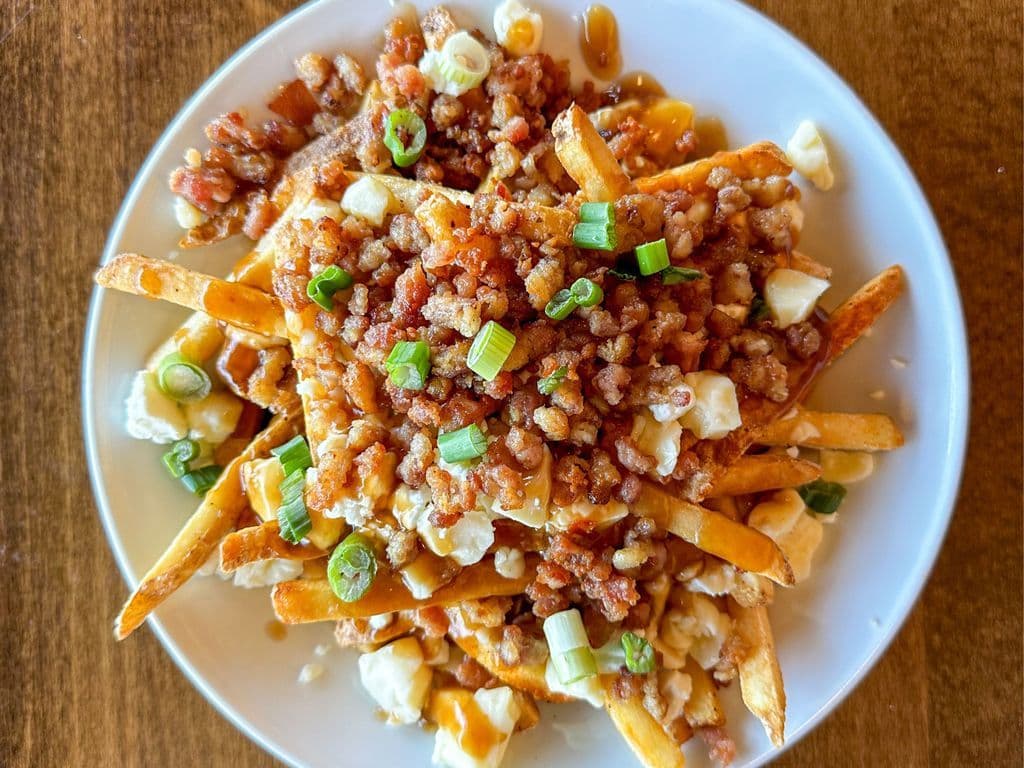 The Bacon & Goat Cheese Poutine - Brooklyn Deli