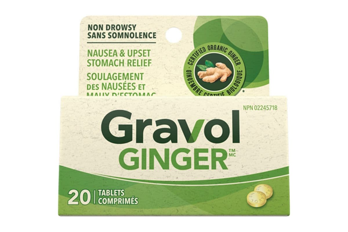 Ginger Gravol Tablets (20 ct)