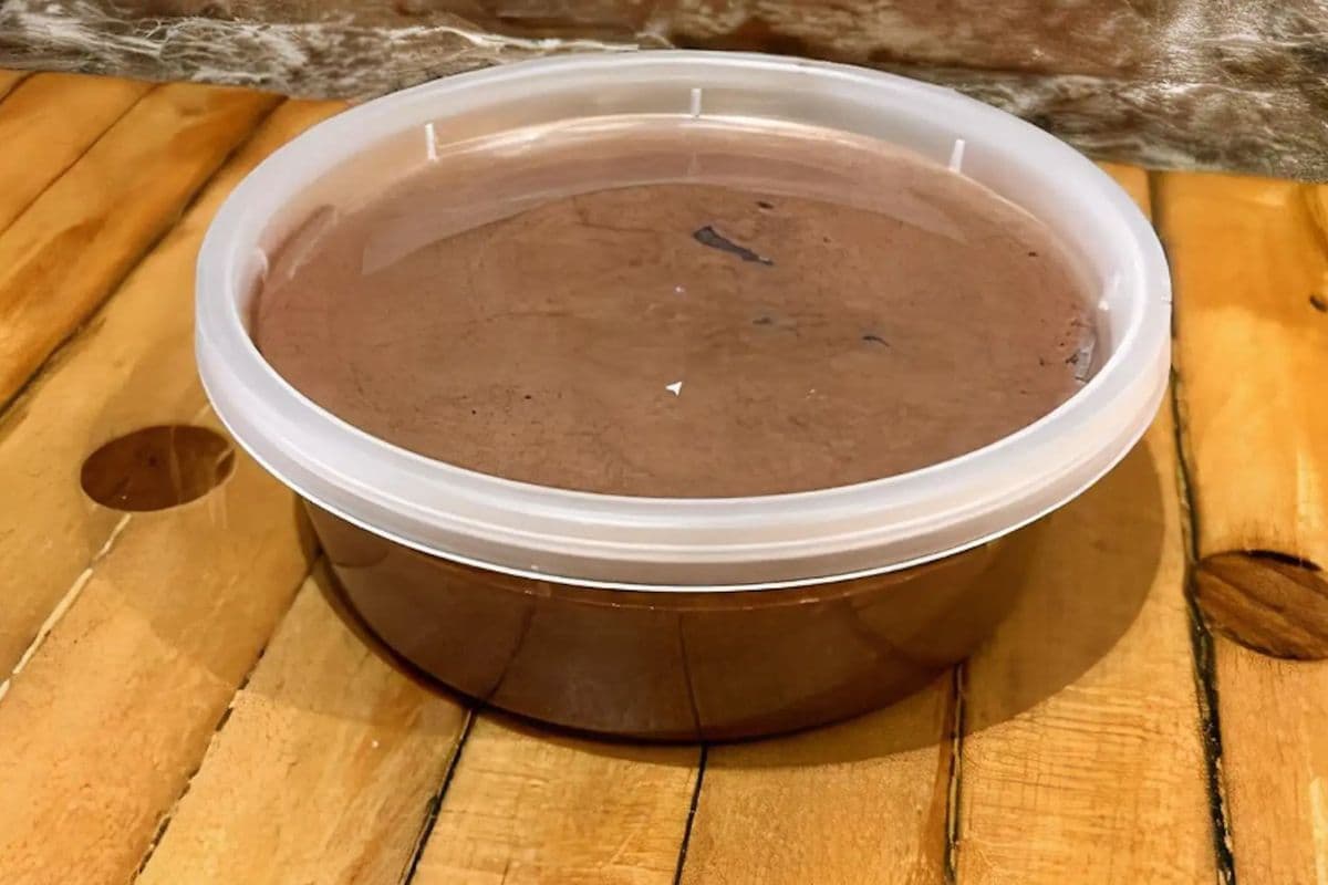 Homemade chocolate mousse