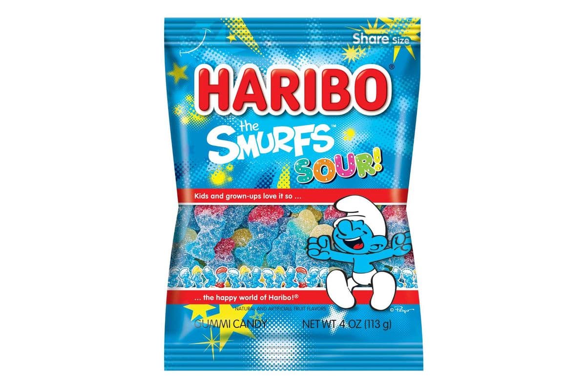 Haribo The Smurfs Sour (4 oz)