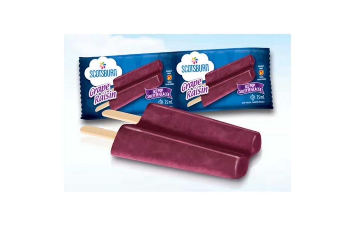 Scotsburn Grape Raisin Ice Pop (75 ml)