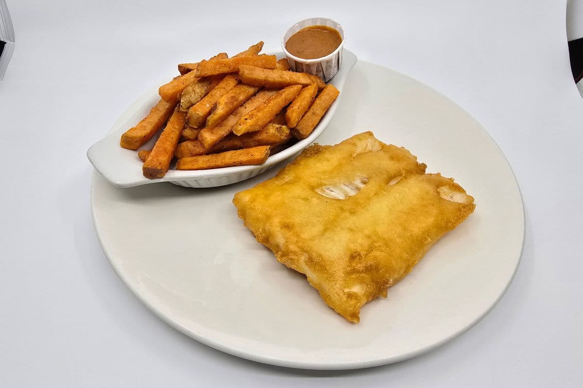 Cod with Sweet Potato Fries