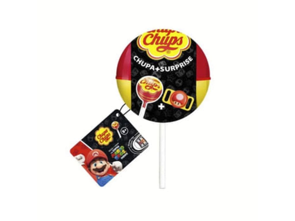 Chupa Chups Surprise Lollipop Super Mario Edition with Collectible Dubrae