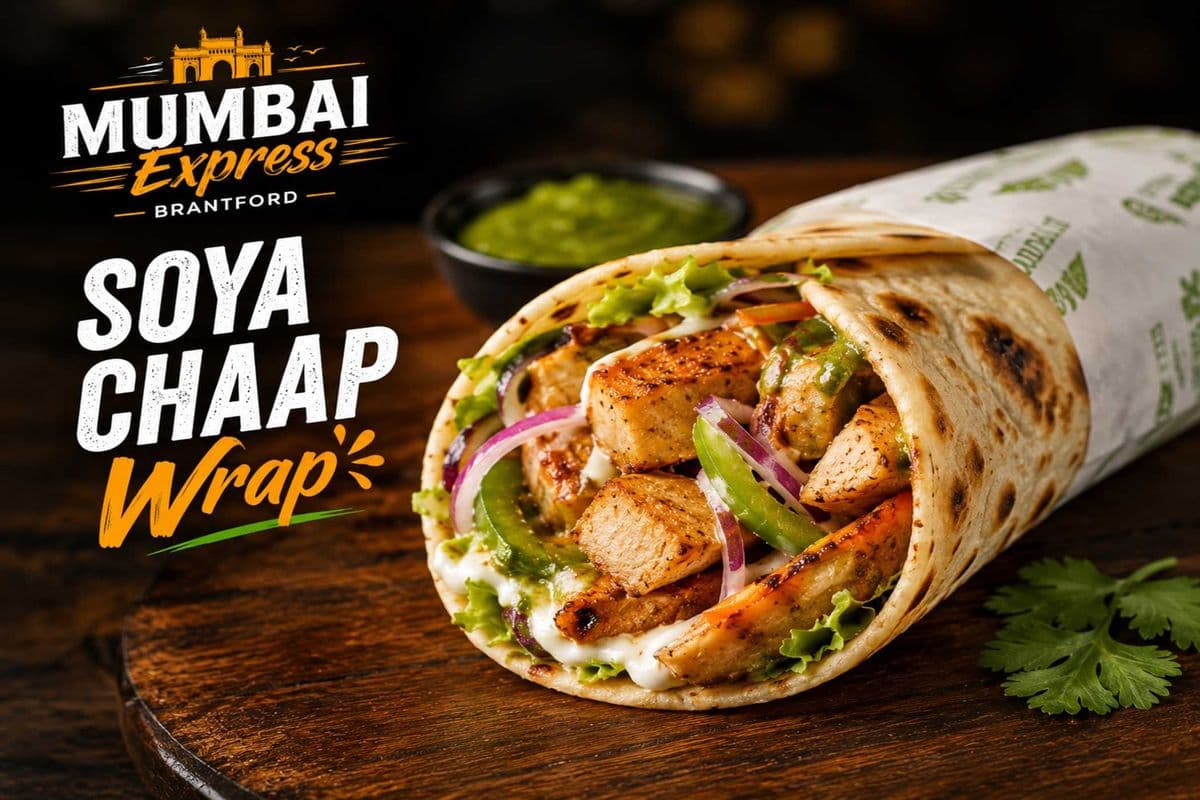 Malai Soya Chaap Wrap