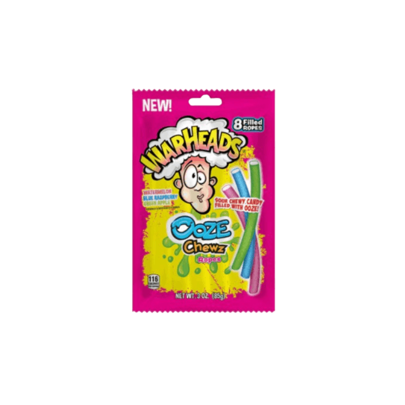 Warheads Ooze Chewz Ropes - USA (3oz)