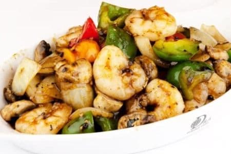 65.Prawns with Black Bean Sauce
