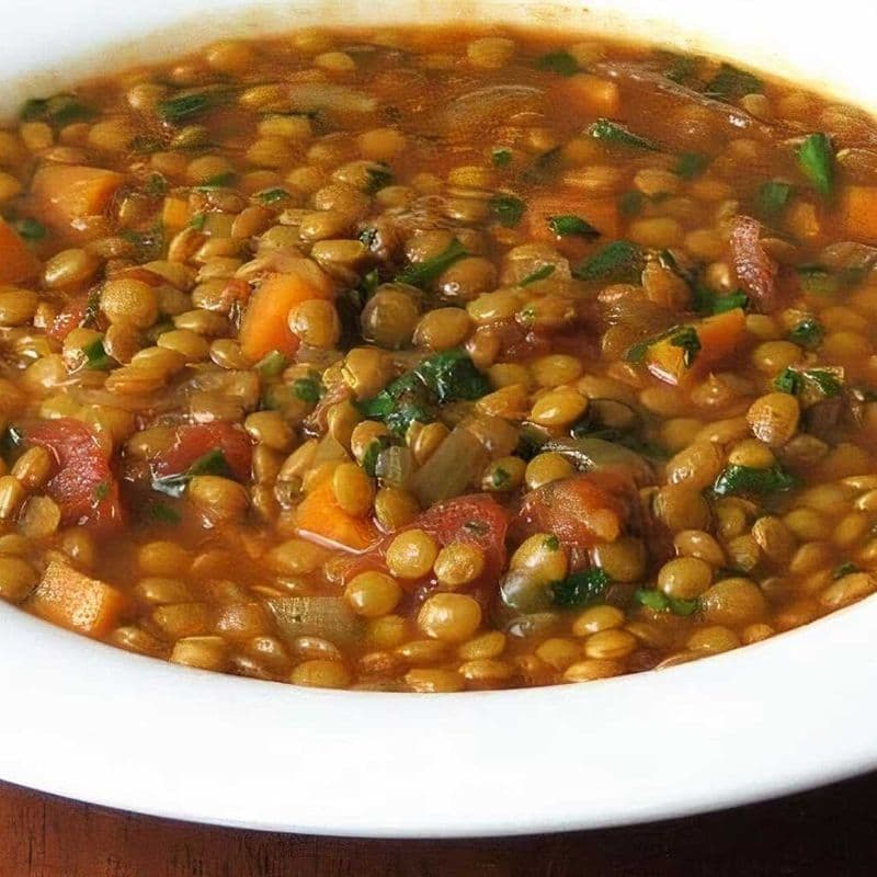 Soup aux lentilles / Lentil Soup