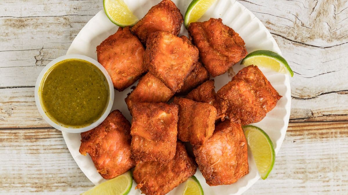 Tandoori Fish Pizza