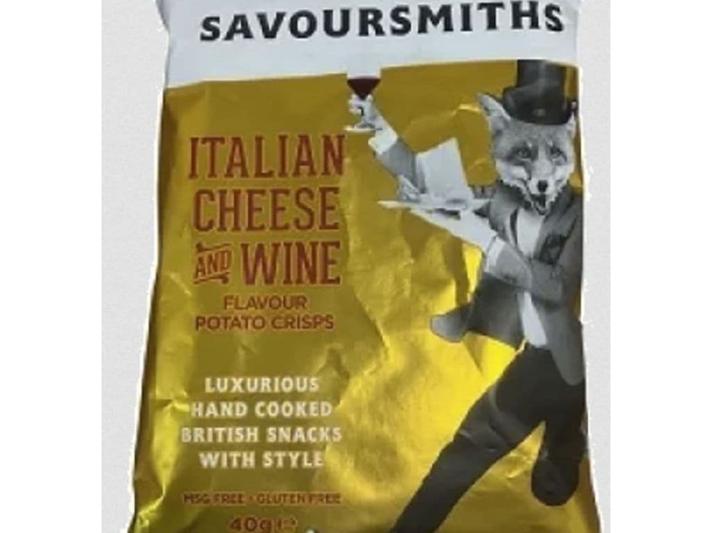 Savoursmiths Italian Cheese and Wine Crisps UK 40g Chips