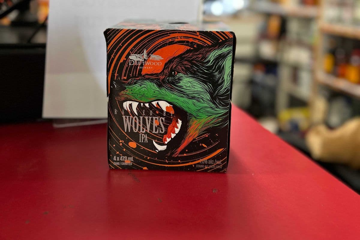 DRIFTWOOD - RAISED BY WOLVES IPA (1 x 4 PK)