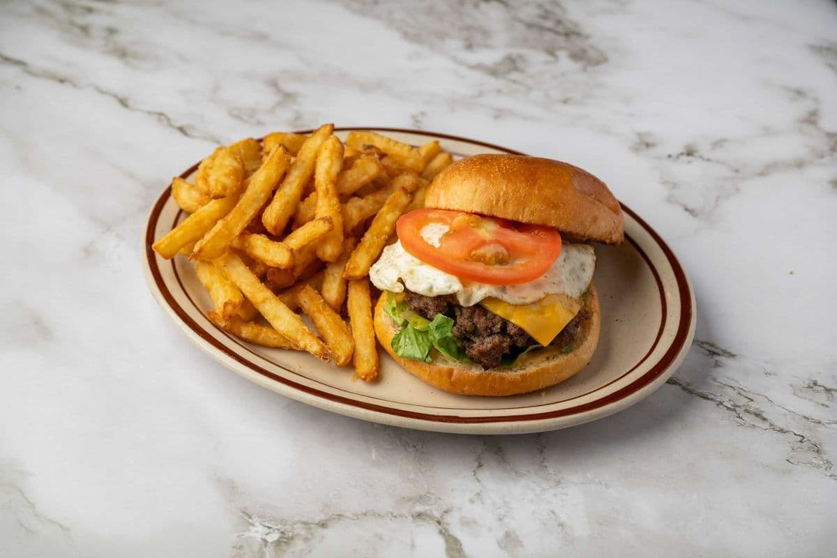 9. Fried Egg Cheddar Burger