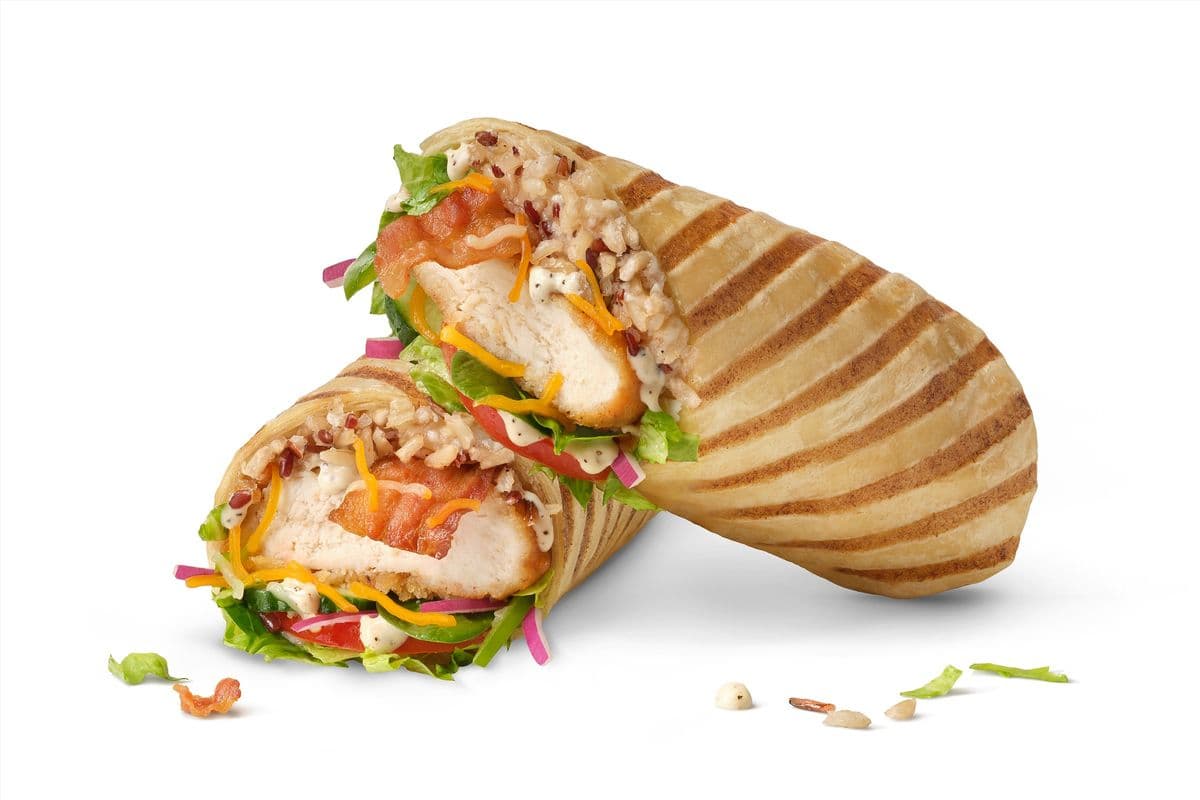 Crispy Chicken Bacon & Peppercorn Ranch Rice Wrap (930 Cals)