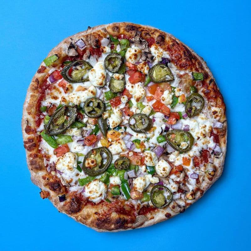 Goat Cheese Veggie Pizza