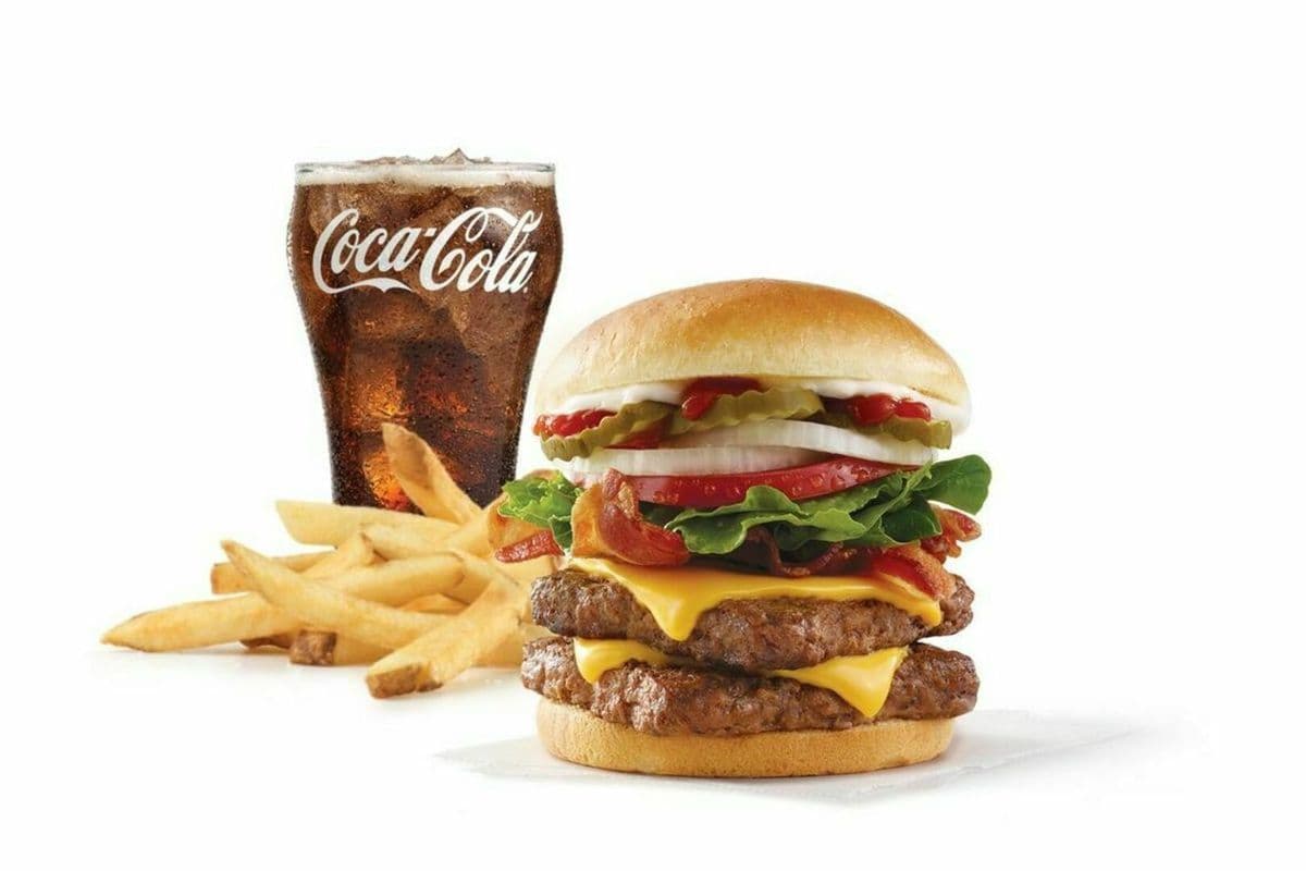 Bacon Deluxe 1/2 lb* Double with Cheese Combo - Large