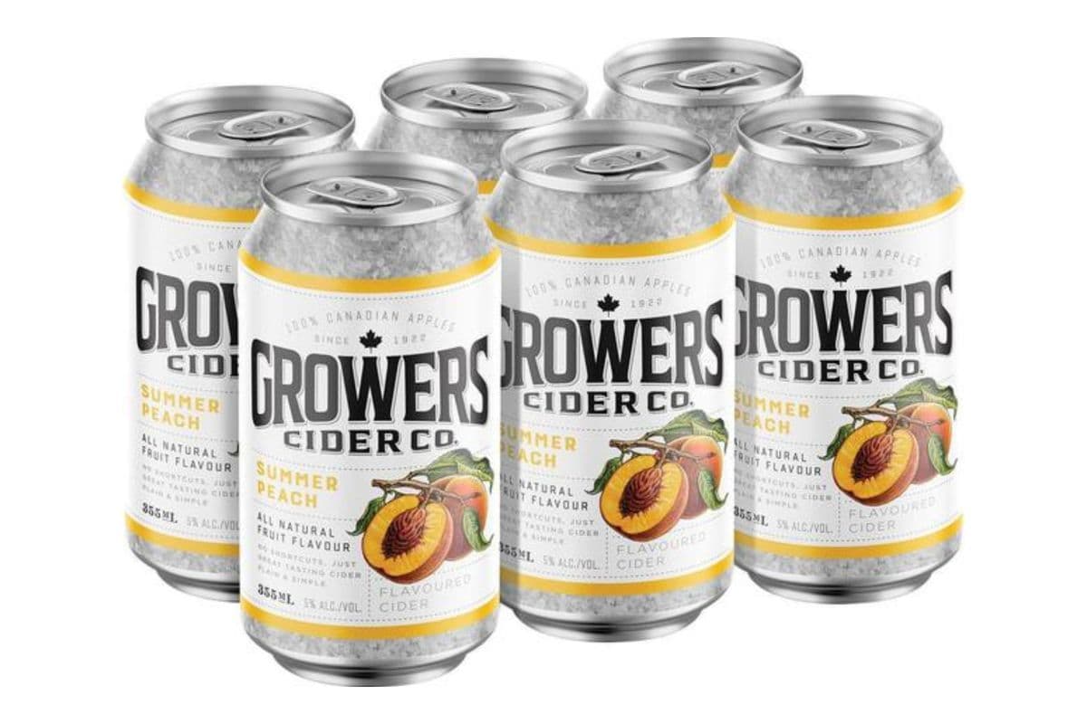 Grower's Orchard Peach Cider (6 Cans)