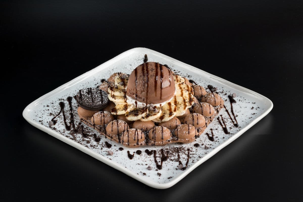 Chocolate Egg Waffle 巧克力