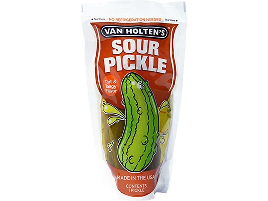 Van Holten Sour Tangy Jumbo Pickle Salty Snack