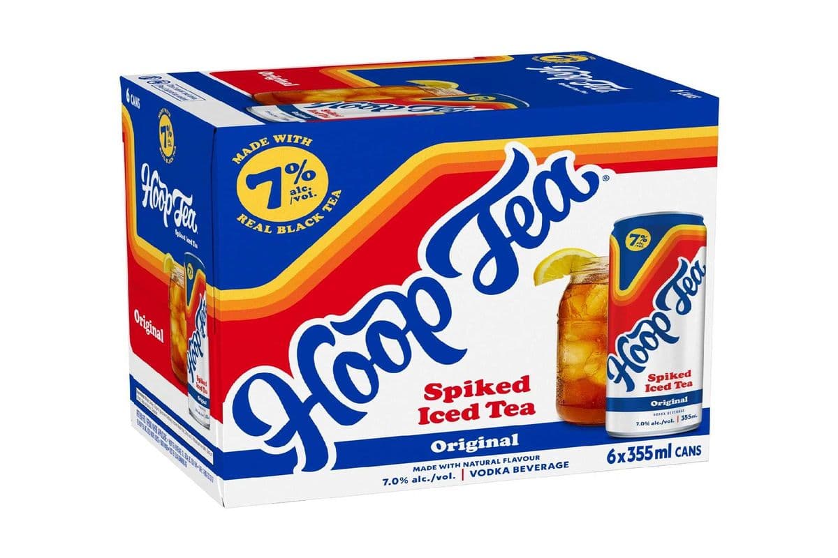 140477. HOOP TEA SPIKED ICED TEA 7% (6 x 355ML (CANS))