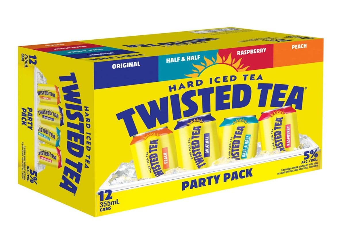 TWISTED TEA party VARIETY PACK 12 CANS (12 x 355 ML)
