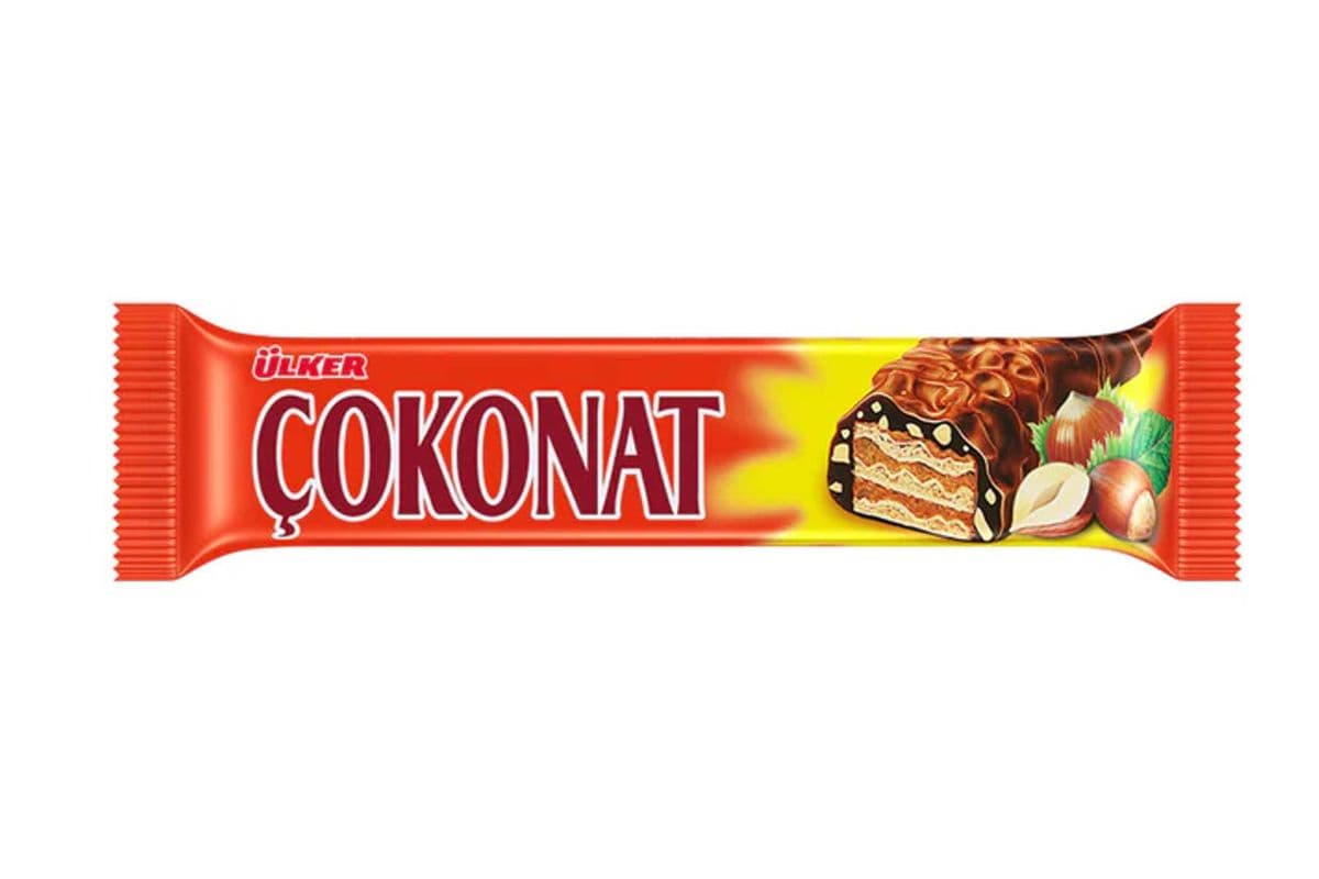 ULKER COKONAT Milk Chocolate Coated Wafer Hazelnut 33g