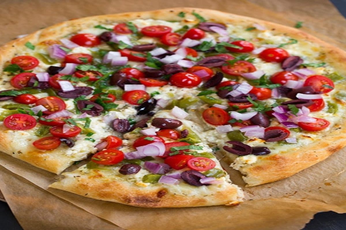 Party Platter Slab Greek Pizza