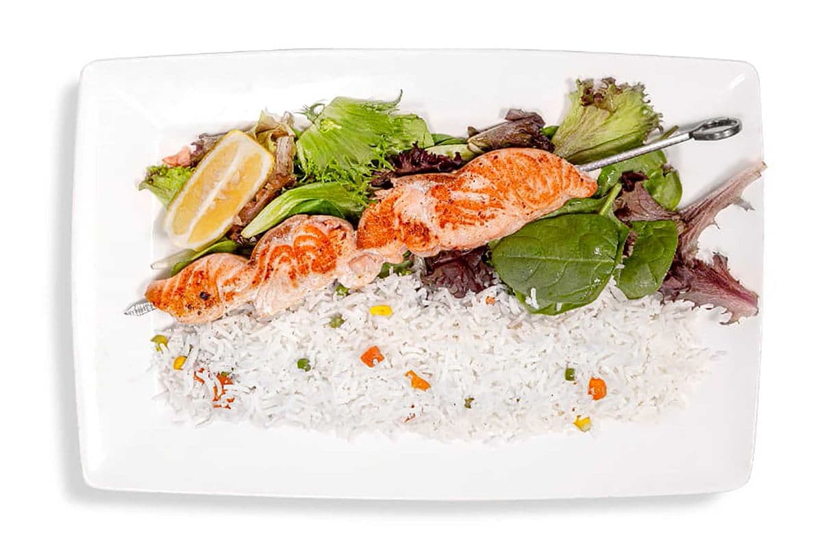 Salmon Shish Kebab