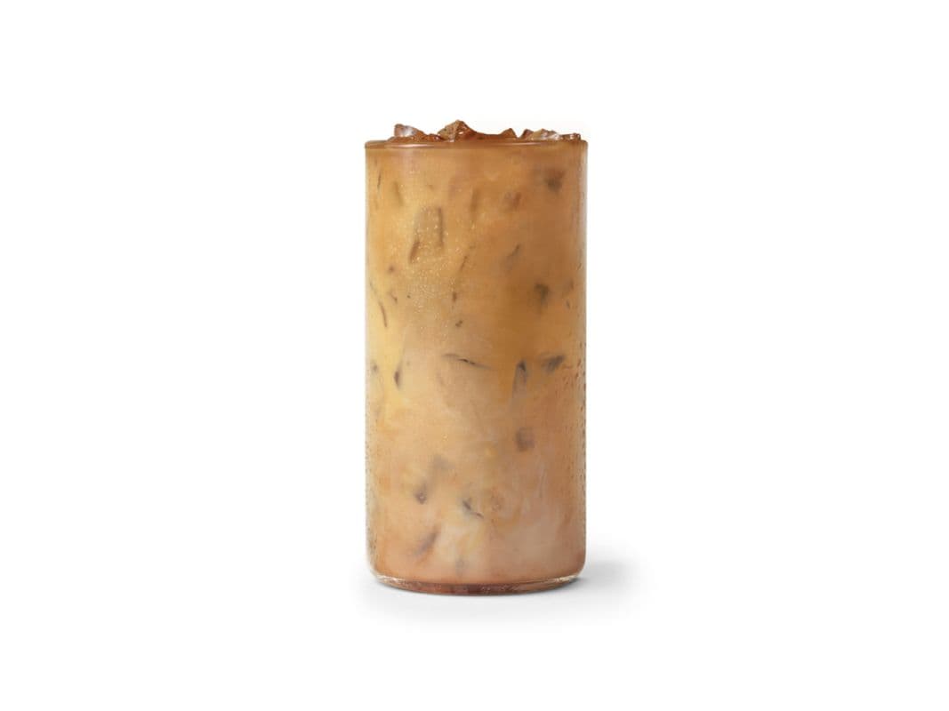 Grand Café glacé au caramel / Large Caramel Iced Coffee (Cals: 220)