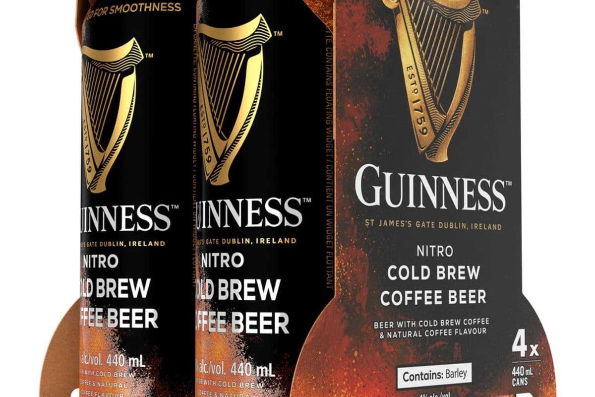 GUINNESS NITRO COLD BREW COFFEE BEER (4PACK) (4 x 440ML CAN)