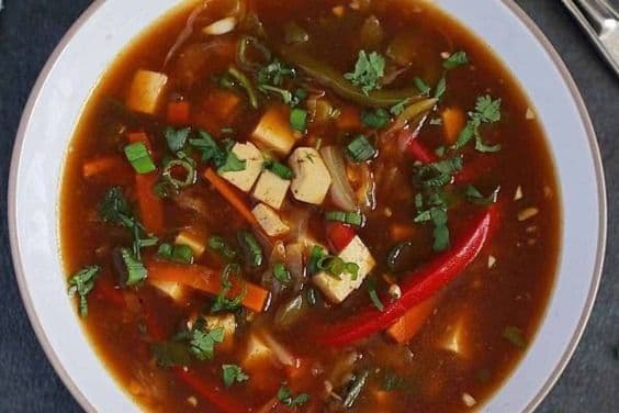 Hot-and-Sour Vegetable Soup