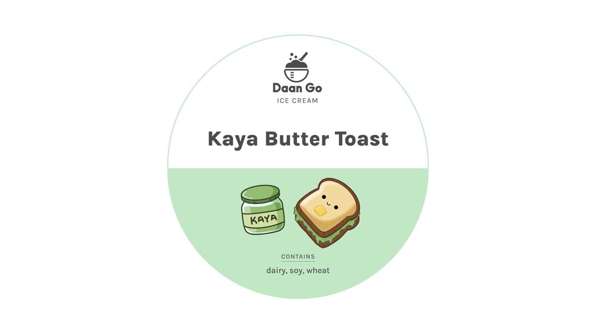 Kaya Butter Toast Ice Cream