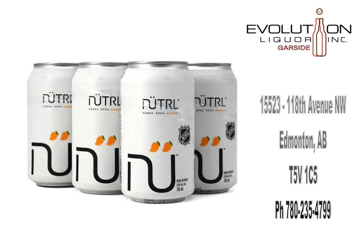 Nutrl Vodka Soda Mango C355-04 (4 x 355ml Can)