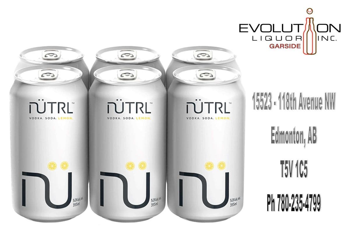 Nutrl Vodka Soda Lemon C355-06 (6 x 355ml Can)