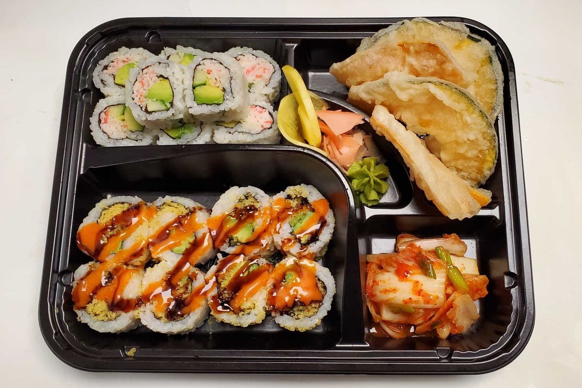 Spicy Salmon Roll & Yam Tempura Roll