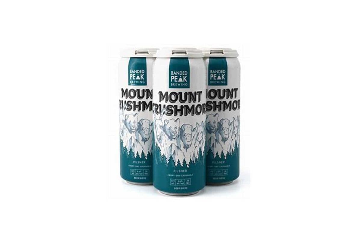 841947. BANDED PEAK MOUNT CRUSHMORE (4 x 473ML (CANS))