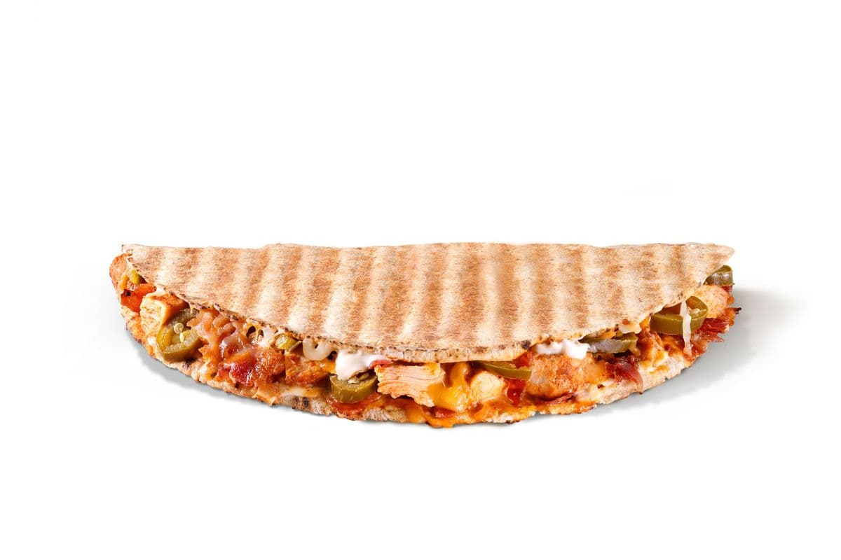 Chicken, Bacon, and Jalapeno Popper Pressed Pita
