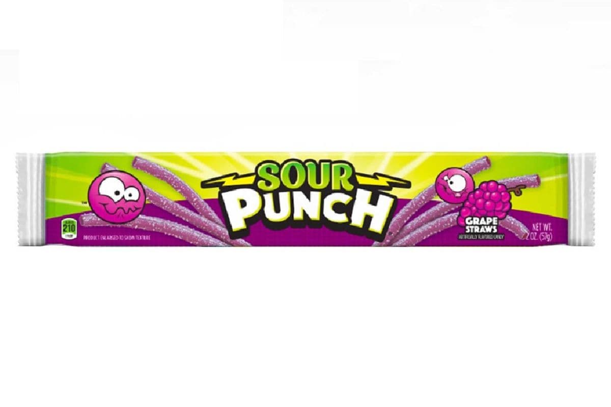 Sour Punch Grape Straws (57 g)